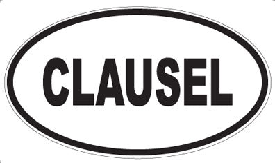 CLAUSEL - Oval Magnet