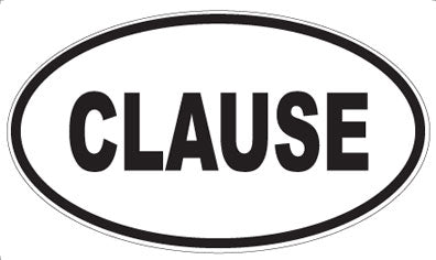 CLAUSE - Oval Magnet