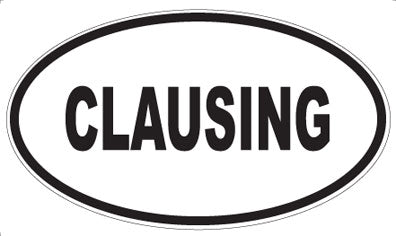 CLAUSING - Oval Magnet