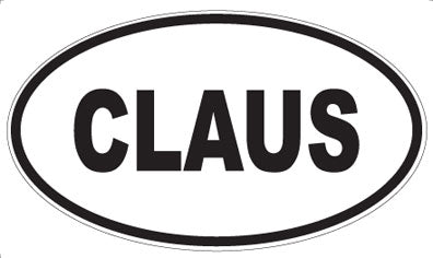 CLAUS - Oval Magnet