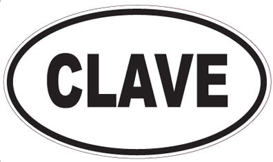 CLAVE - Oval Sticker