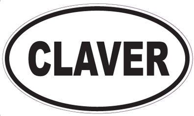 CLAVER - Oval Sticker