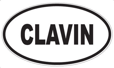 CLAVIN - Oval Magnet