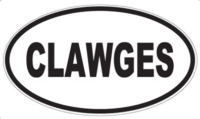 CLAWGES - Oval Magnet