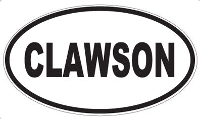 CLAWSON - Oval Magnet
