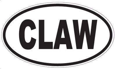 CLAW - Oval Sticker