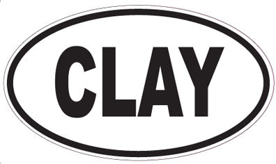 CLAY - Oval Sticker