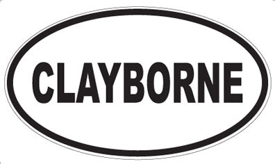 CLAYBORNE - Oval Magnet