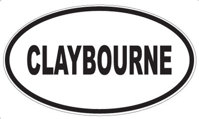 CLAYBOURNE - Oval Magnet