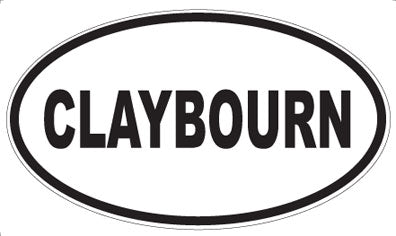 CLAYBOURN - Oval Magnet