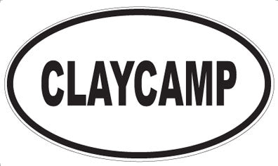 CLAYCAMP - Oval Magnet