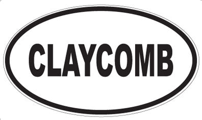 CLAYCOMB - Oval Magnet