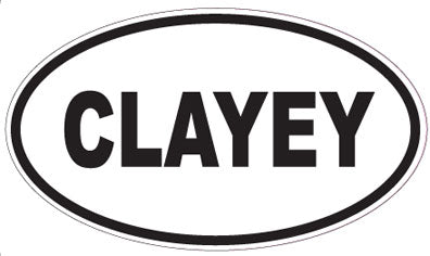 CLAYEY - Oval Sticker