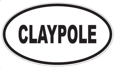 CLAYPOLE - Oval Magnet