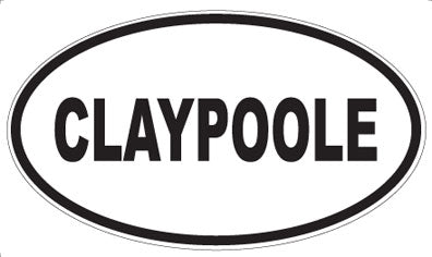 CLAYPOOLE - Oval Magnet