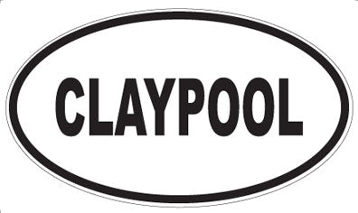 CLAYPOOL - Oval Magnet