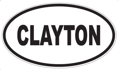 CLAYTON - Oval Magnet
