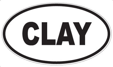 CLAY - Oval Magnet