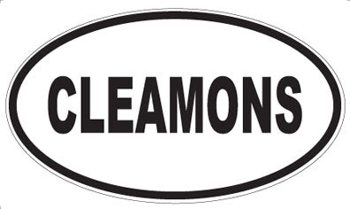 CLEAMONS - Oval Magnet