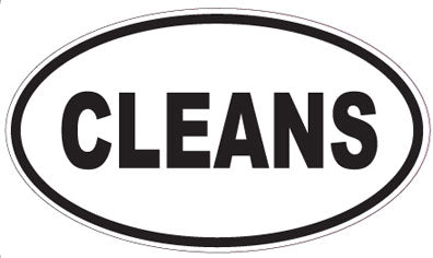 CLEANS - Oval Sticker