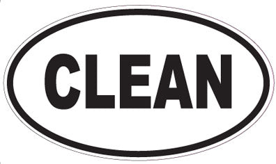 CLEAN - Oval Magnet