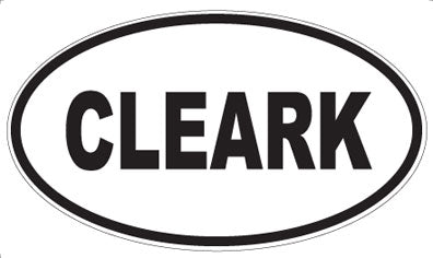 CLEARK - Oval Magnet