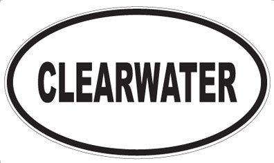 CLEARWATER - Oval Magnet