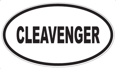 CLEAVENGER - Oval Magnet
