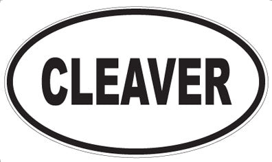 CLEAVER - Oval Magnet