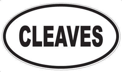 CLEAVES - Oval Magnet