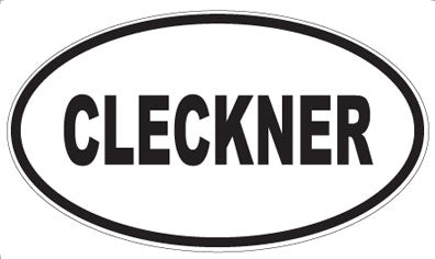 CLECKNER - Oval Magnet