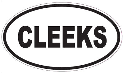 CLEEKS - Oval Sticker