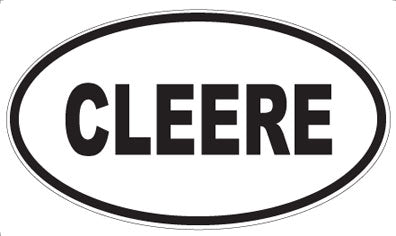 CLEERE - Oval Magnet