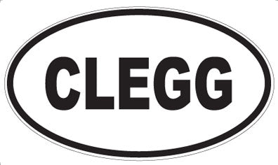 CLEGG - Oval Magnet