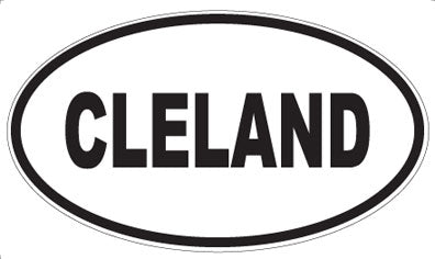 CLELAND - Oval Magnet
