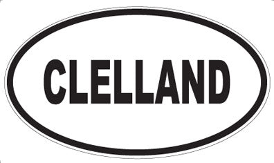 CLELLAND - Oval Magnet