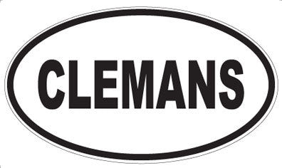 CLEMANS - Oval Magnet
