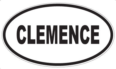 CLEMENCE - Oval Magnet