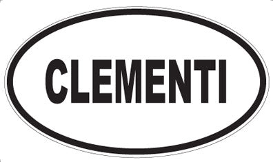 CLEMENTI - Oval Magnet