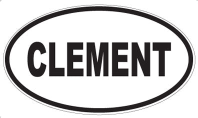 CLEMENT - Oval Magnet