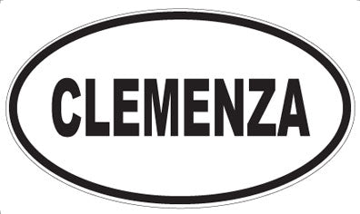 CLEMENZA - Oval Magnet