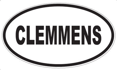 CLEMMENS - Oval Magnet