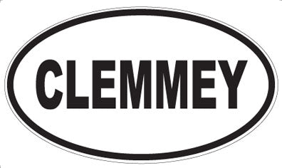 CLEMMEY - Oval Magnet