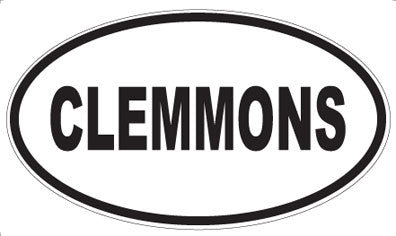 CLEMMONS - Oval Magnet