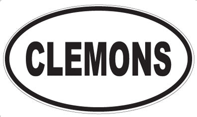 CLEMONS - Oval Magnet