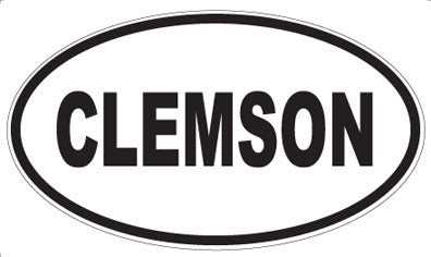 CLEMSON - Oval Magnet