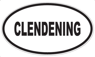 CLENDENING - Oval Magnet