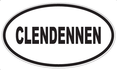 CLENDENNEN - Oval Magnet