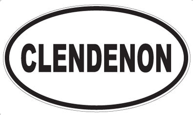 CLENDENON - Oval Magnet