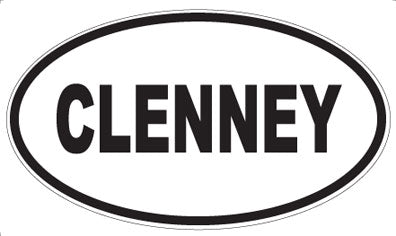 CLENNEY - Oval Magnet